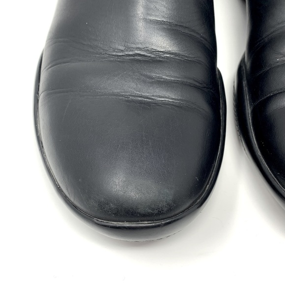 Prada Brushed Leather Ankle Chelsea Boot with Adjustable Back Strap Black Size 6 - Picture 12 of 16